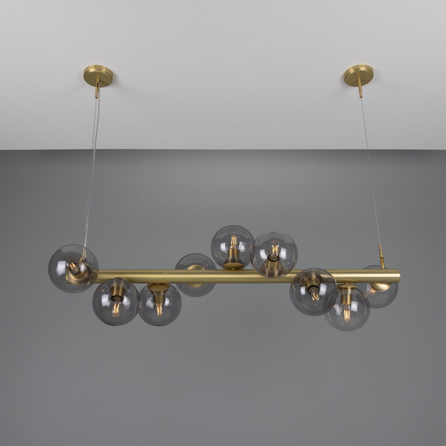 Moriarty Linear Island Pendant Light, Nine-Light