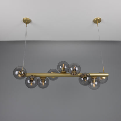 Moriarty Linear Island Pendant Light, Nine-Light