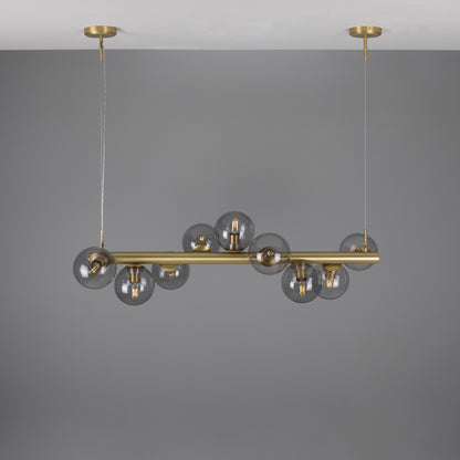 Moriarty Linear Island Pendant Light, Nine-Light