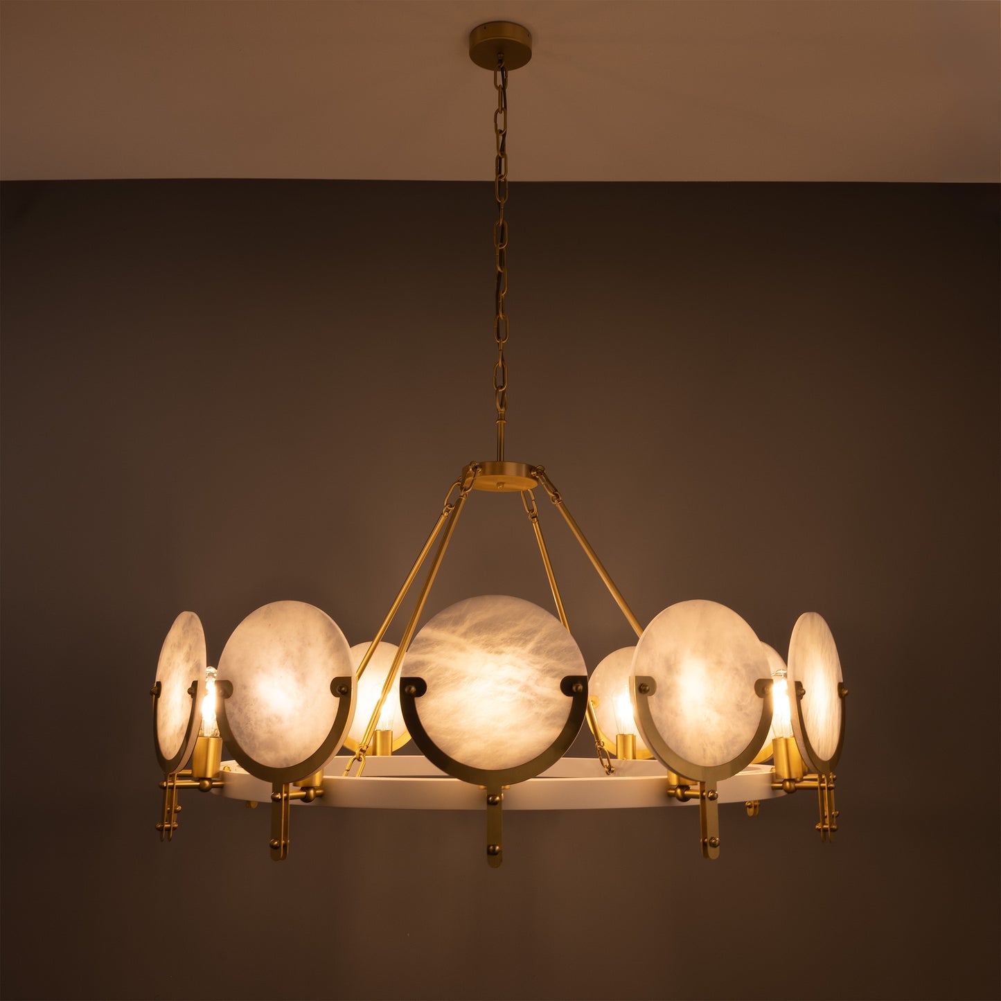 Lustre en albâtre d'Édimbourg