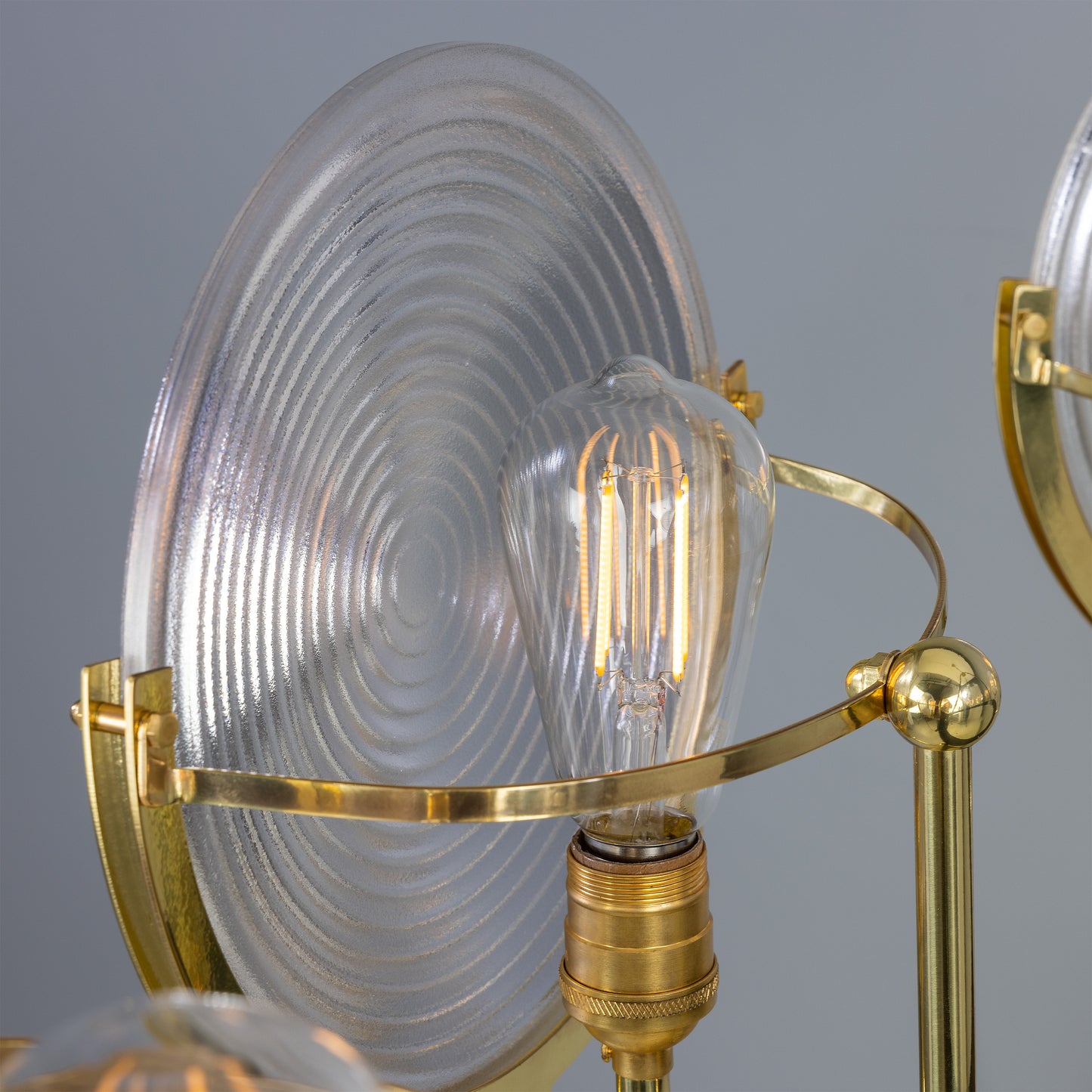 Lustre Portland en verre prismatique à neuf lumières