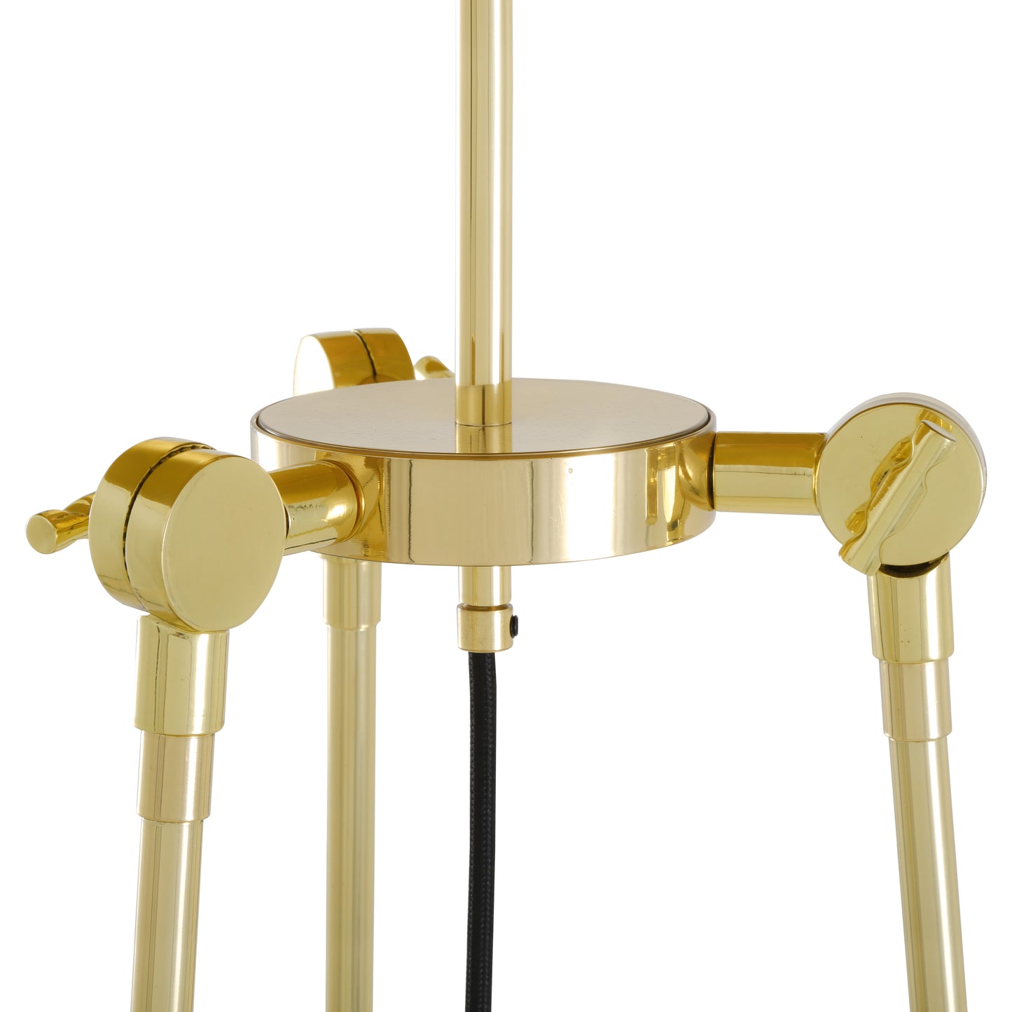 Lampadaire moderne Lismore avec abat-jour en tissu