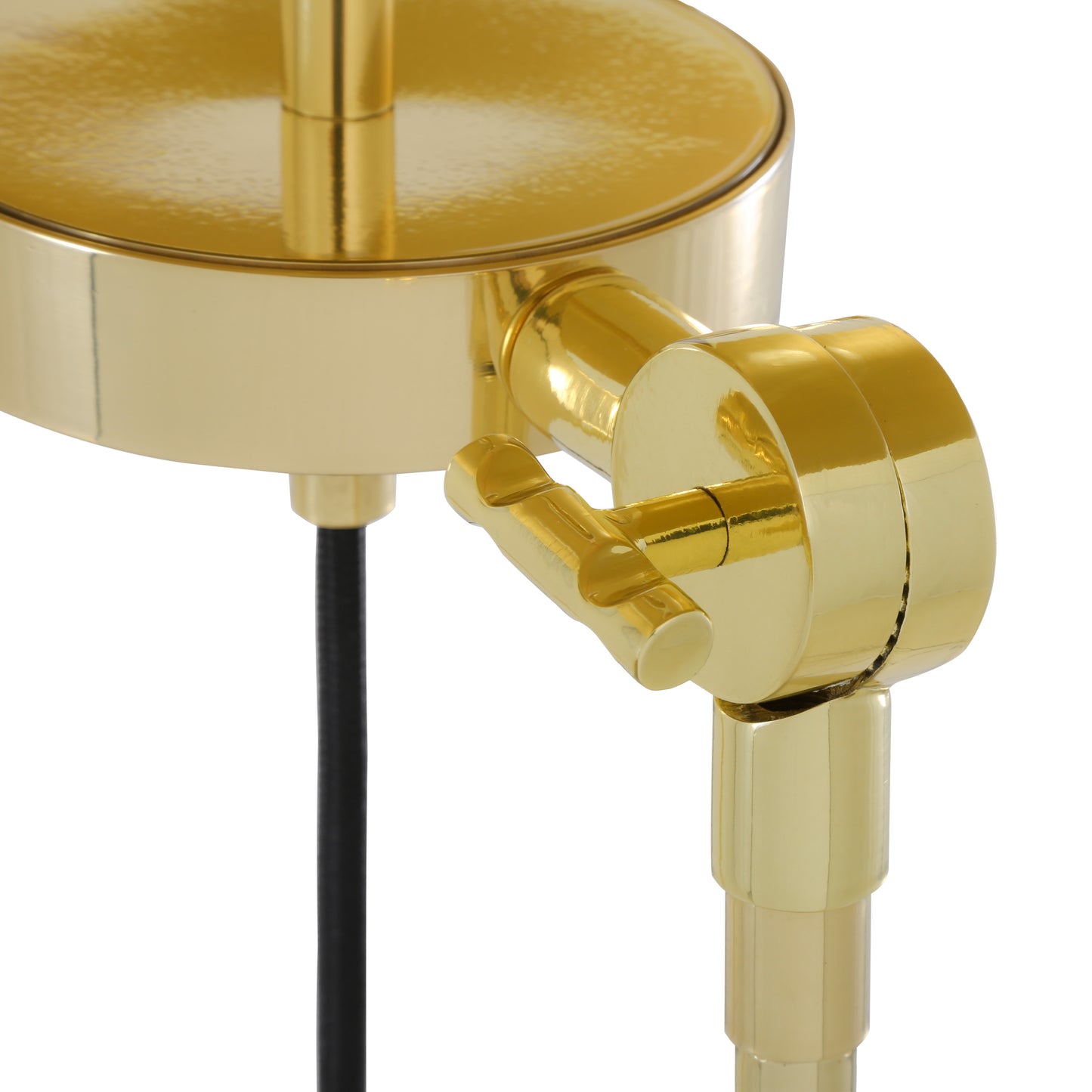 Lampadaire moderne Lismore avec abat-jour en tissu