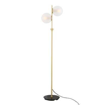 Lampadaire boule de verre Madison