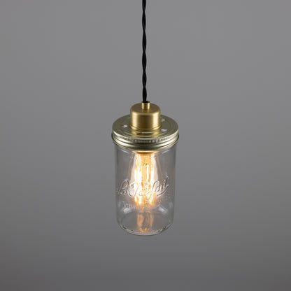 Suspension vintage en forme de pot de confiture