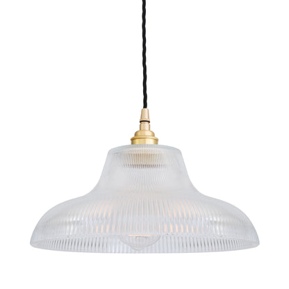 Mono Industrial Railway Glass Pendant Light