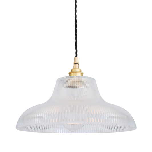 Mono Industrial Railway Glass Pendant Light