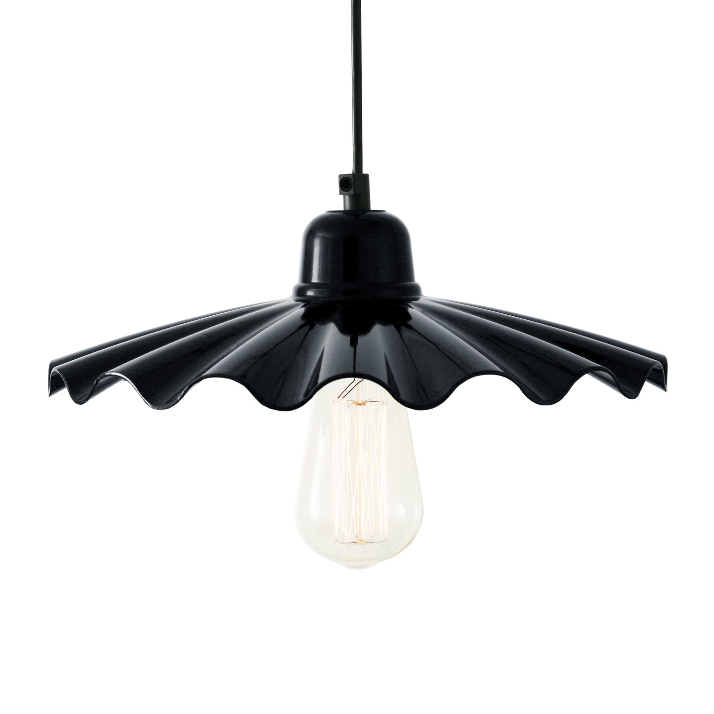 Ardle Ripple Shade Factory Pendant Light