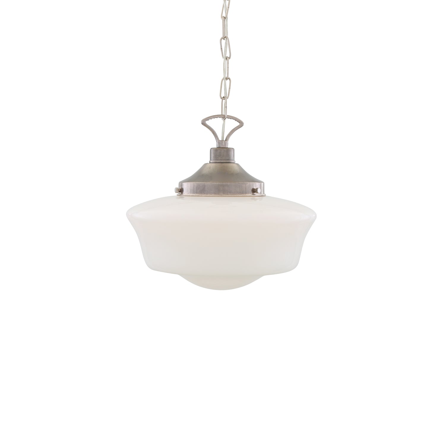 Suspension en verre style école classique des années 1920