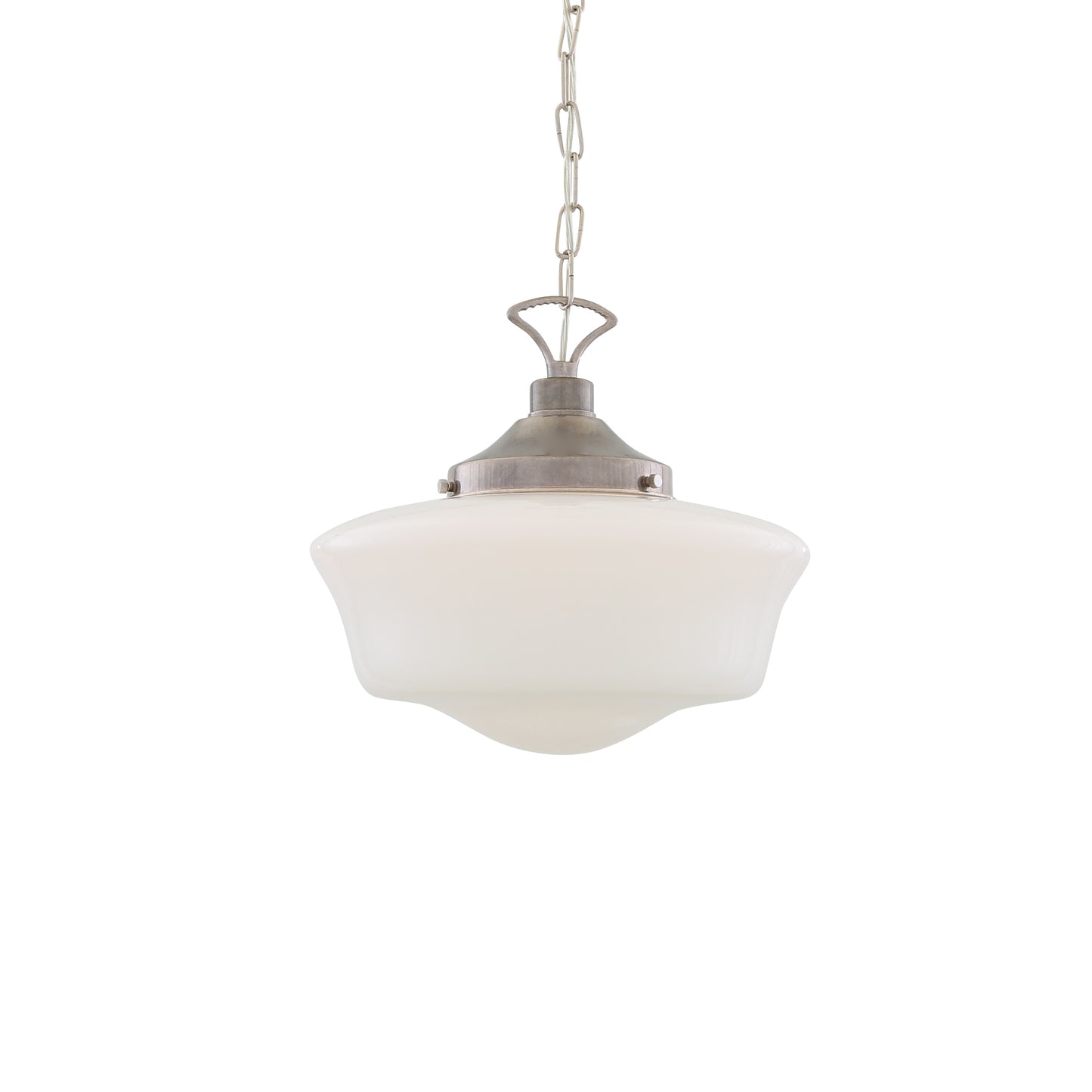 Suspension en verre style école classique des années 1920