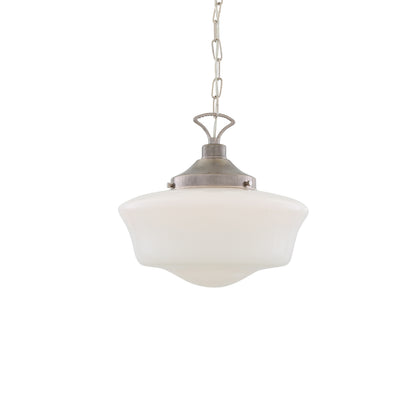 Suspension en verre style école classique des années 1920