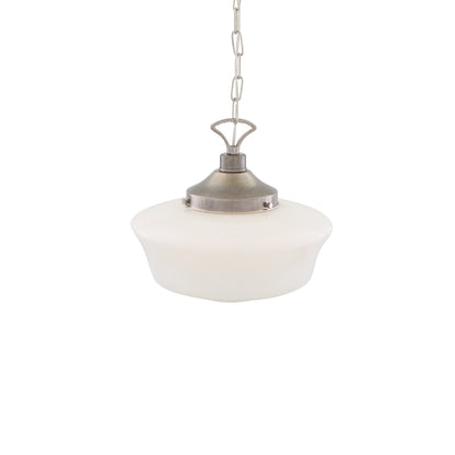 Suspension en verre style école classique des années 1920