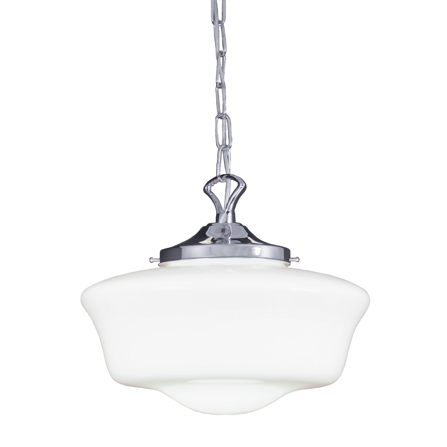 Suspension en verre style école classique des années 1920