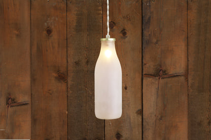 Milk Bottle Pendant Light