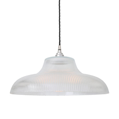Mono Industrial Railway Glass Pendant Light