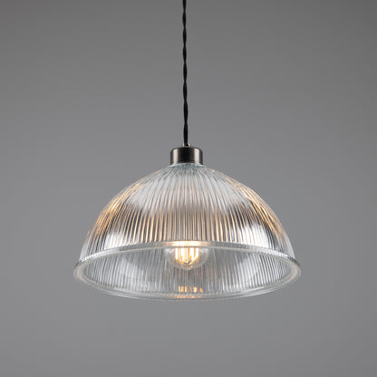 Nova Prismatic Glass Dome Pendant Light