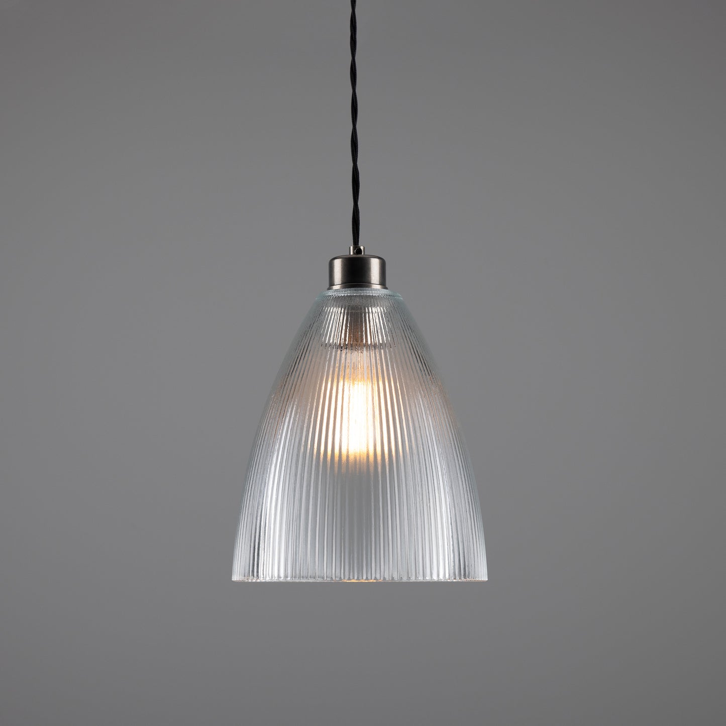 Corvera Holophane Glass Pendant Light