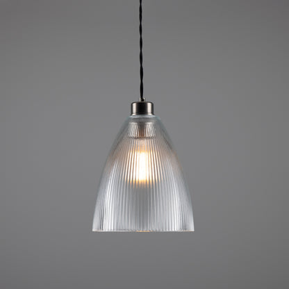 Corvera Holophane Glass Pendant Light