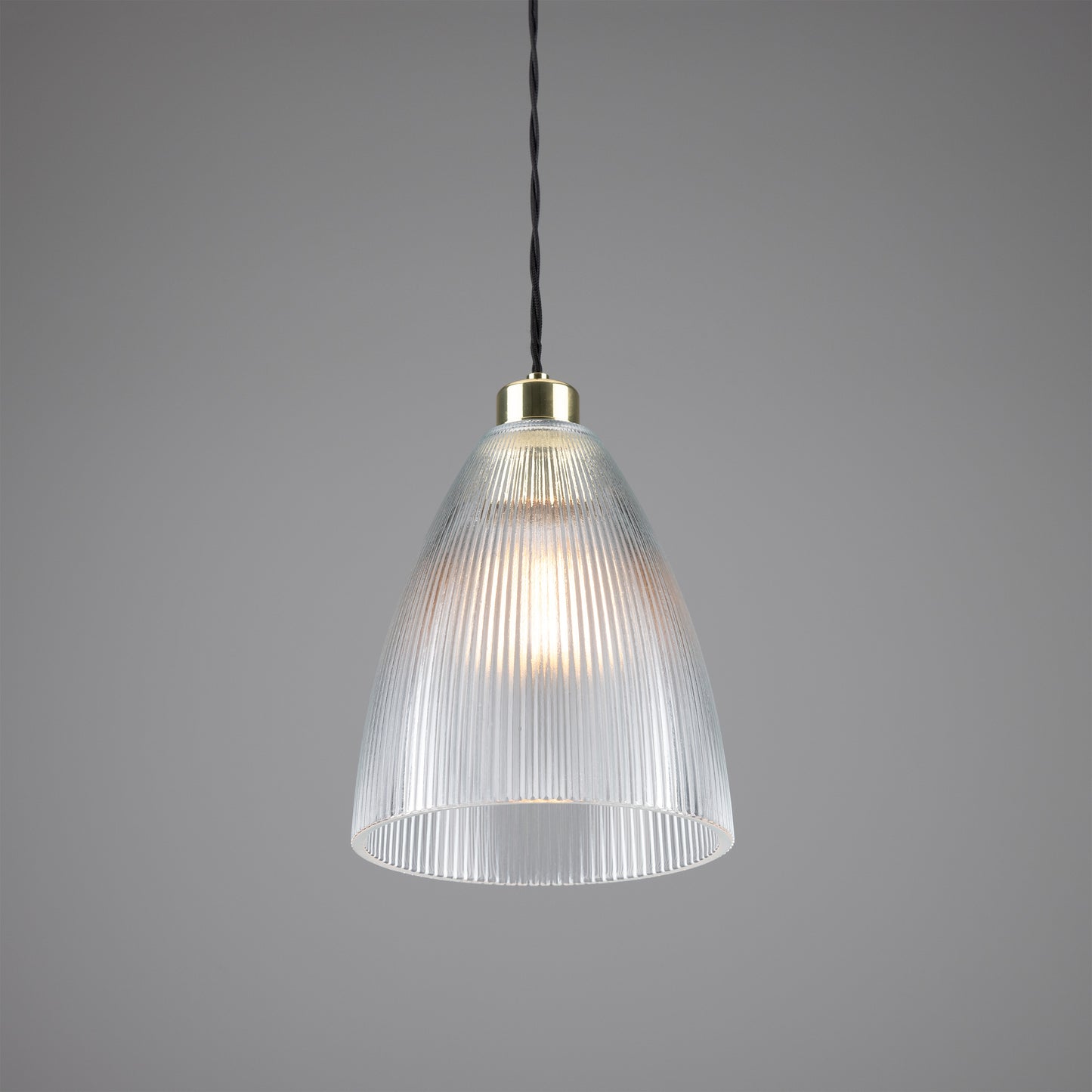 Corvera Holophane Glass Pendant Light