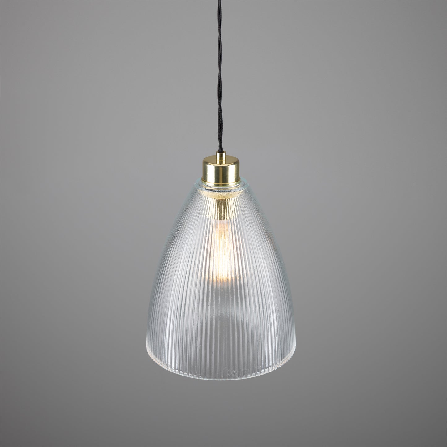 Corvera Holophane Glass Pendant Light