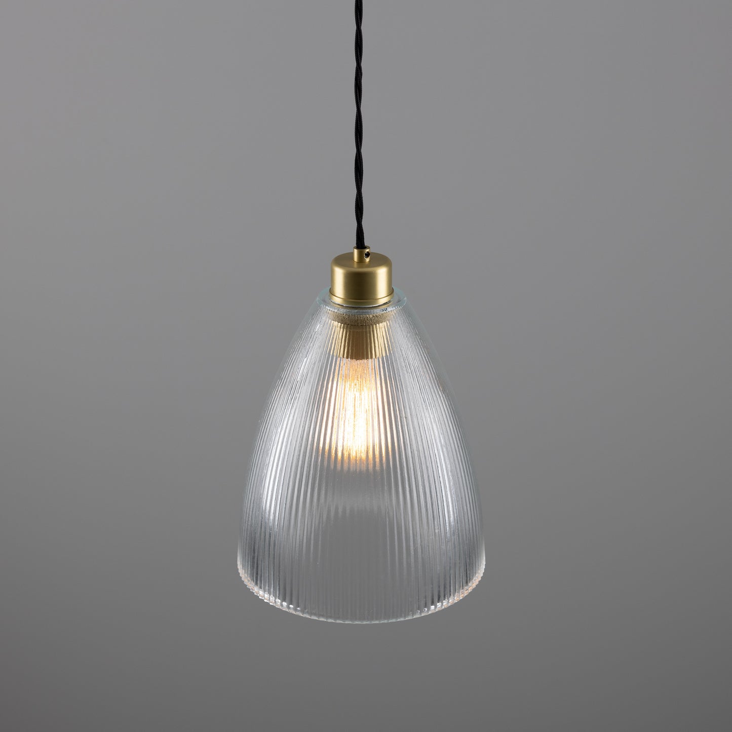 Corvera Holophane Glass Pendant Light