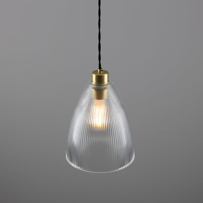 Corvera Holophane Glass Pendant Light