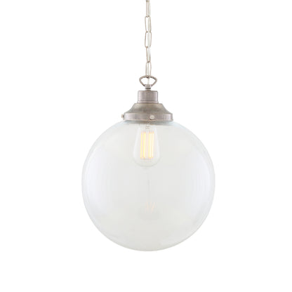 Suspension globe en verre transparent Riad