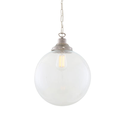 Suspension globe en verre transparent Riad