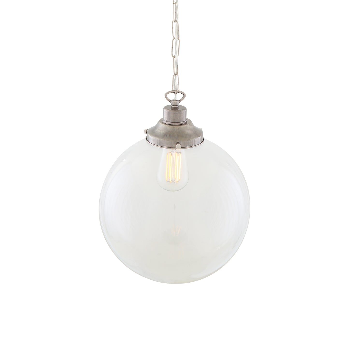 Suspension globe en verre transparent Riad