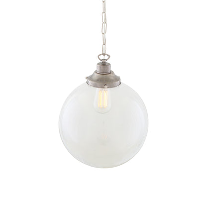 Suspension globe en verre transparent Riad