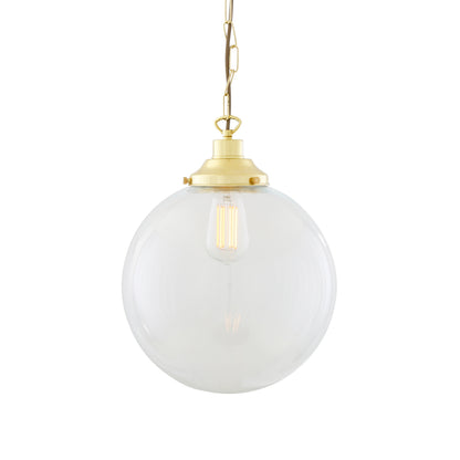 Suspension globe en verre transparent Riad