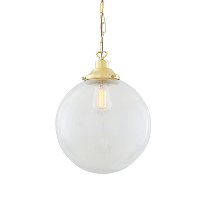 Suspension globe en verre transparent Riad