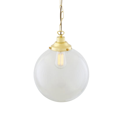 Suspension globe en verre transparent Riad