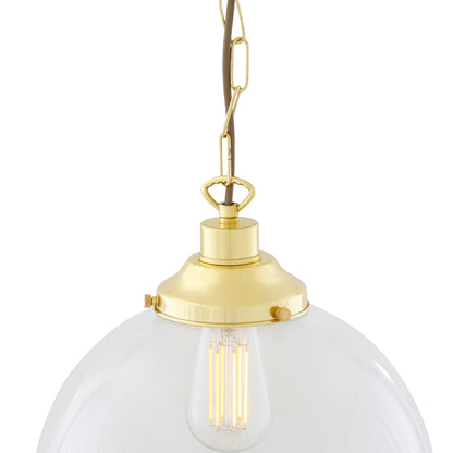 Suspension globe en verre transparent Riad