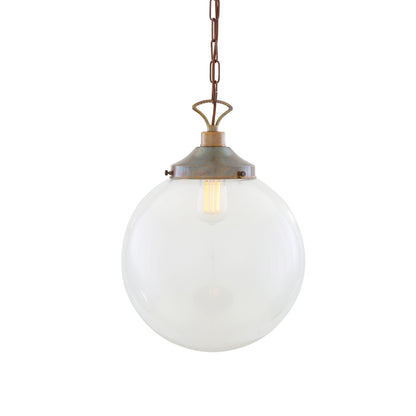 Suspension globe en verre transparent Riad
