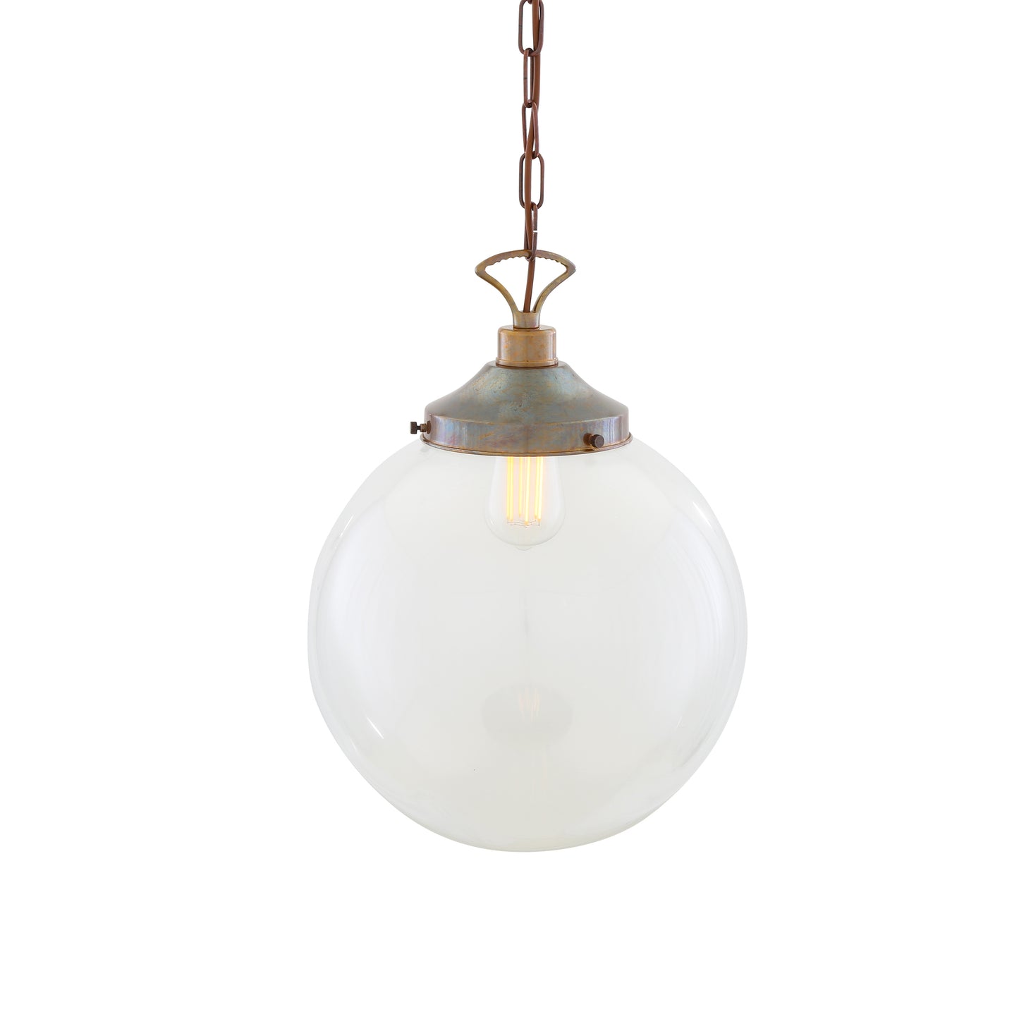 Suspension globe en verre transparent Riad