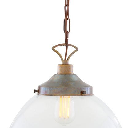 Suspension globe en verre transparent Riad