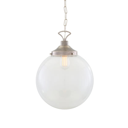 Suspension globe en verre transparent Riad