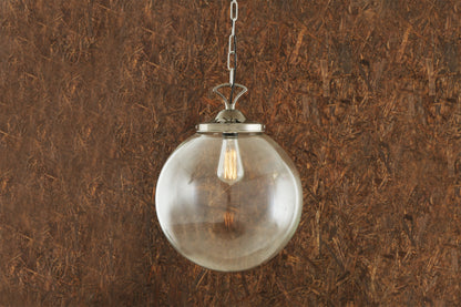 Suspension globe en verre transparent Riad