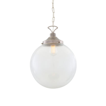 Suspension globe en verre transparent Riad