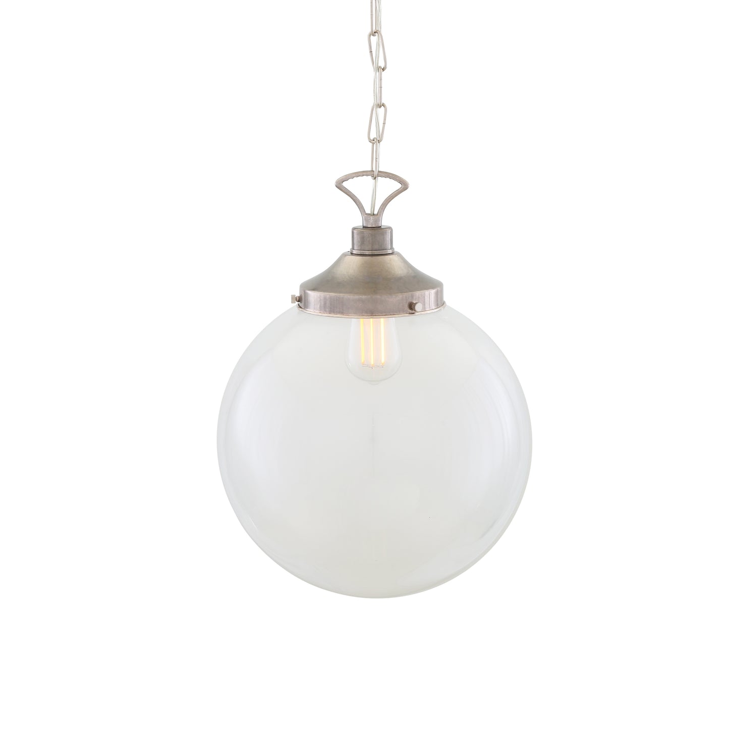 Suspension globe en verre transparent Riad