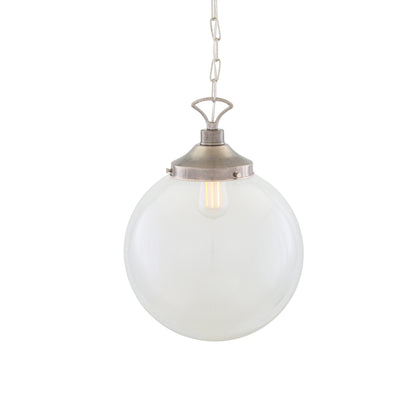 Suspension globe en verre transparent Riad