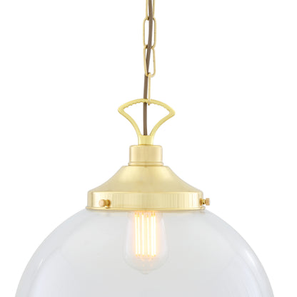 Suspension globe en verre transparent Riad