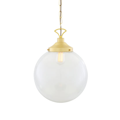 Suspension globe en verre transparent Riad