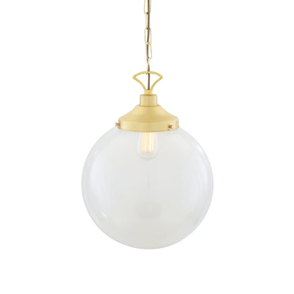 Suspension globe en verre transparent Riad