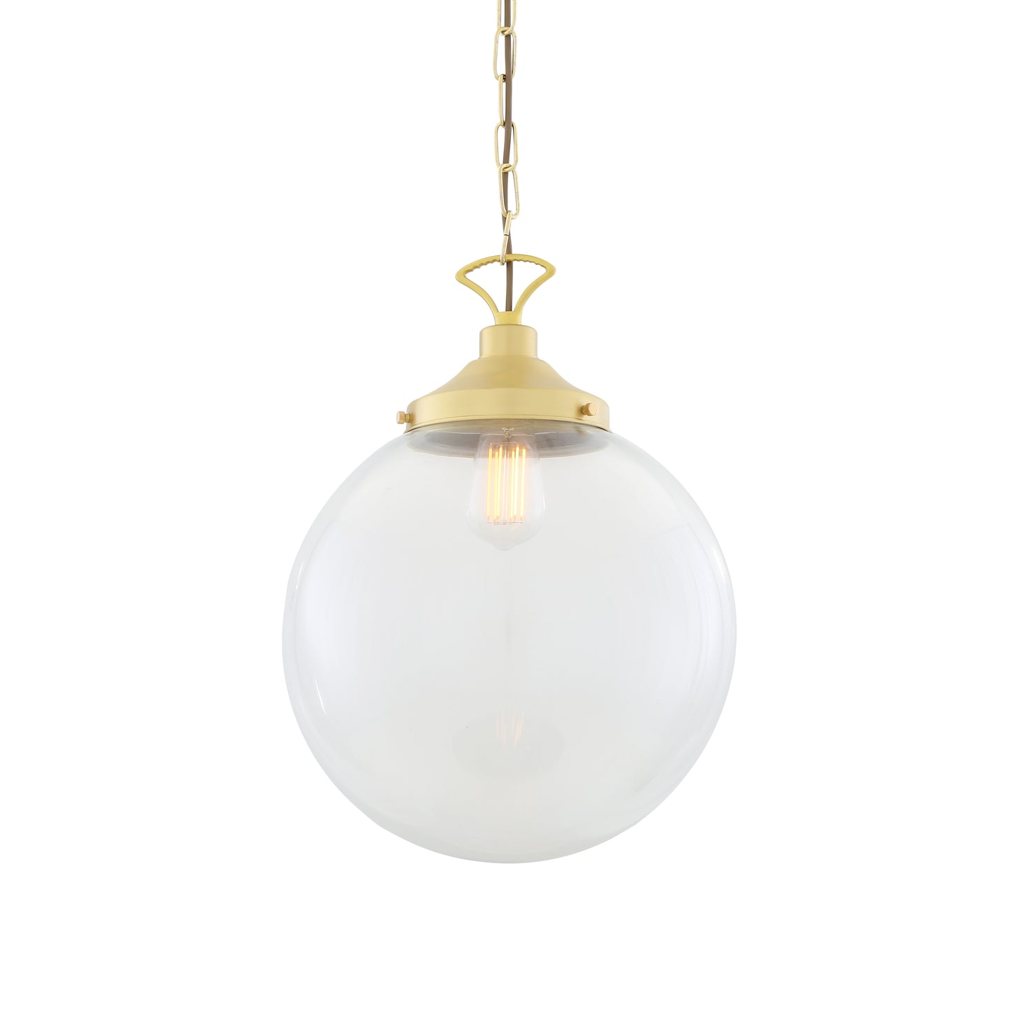 Suspension globe en verre transparent Riad