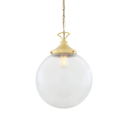Suspension globe en verre transparent Riad