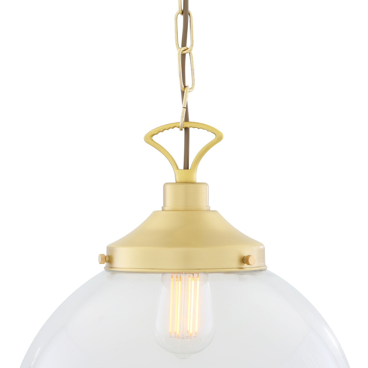 Suspension globe en verre transparent Riad