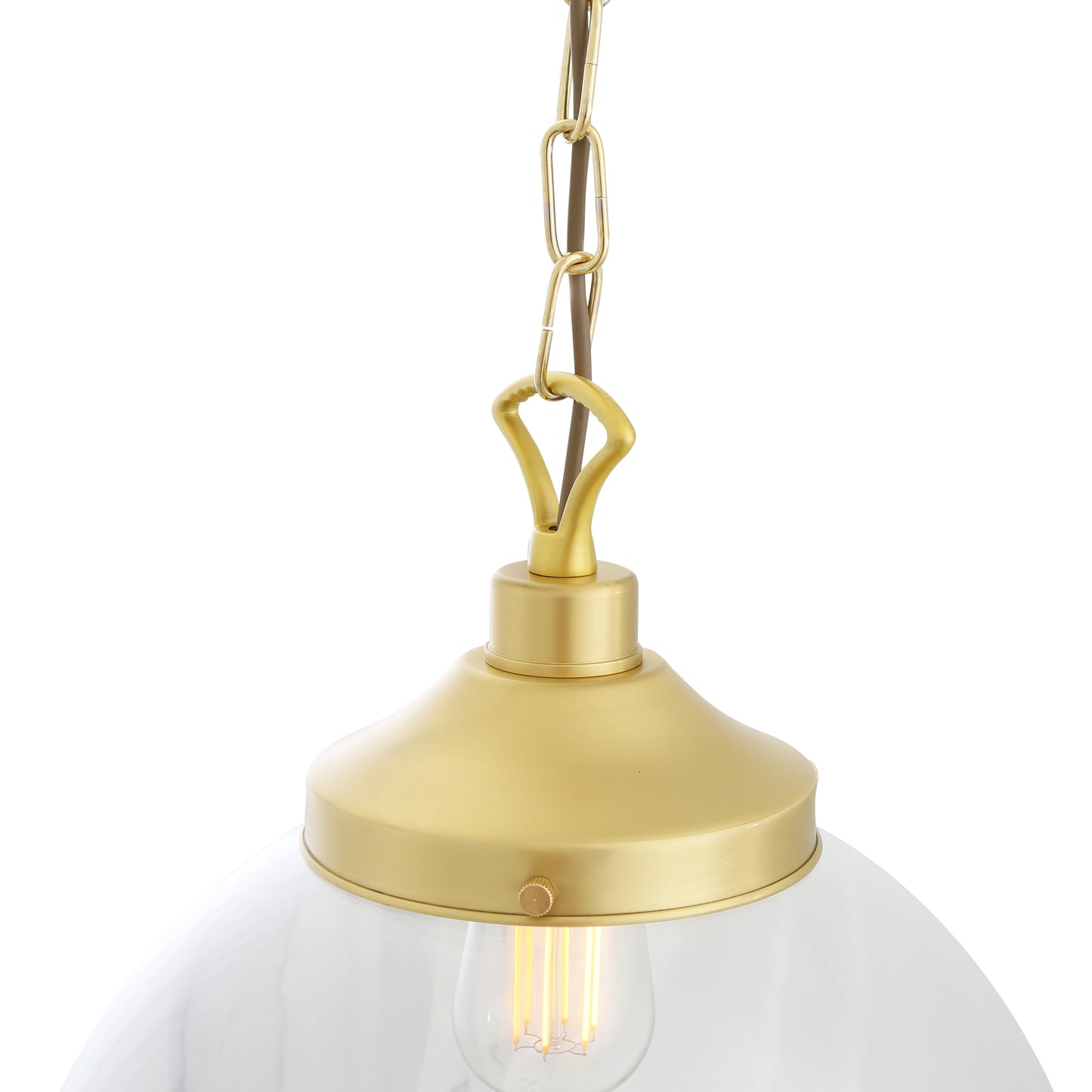 Suspension globe en verre transparent Riad