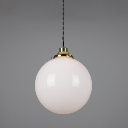Gentry Opal Glass Globe Pendant Light
